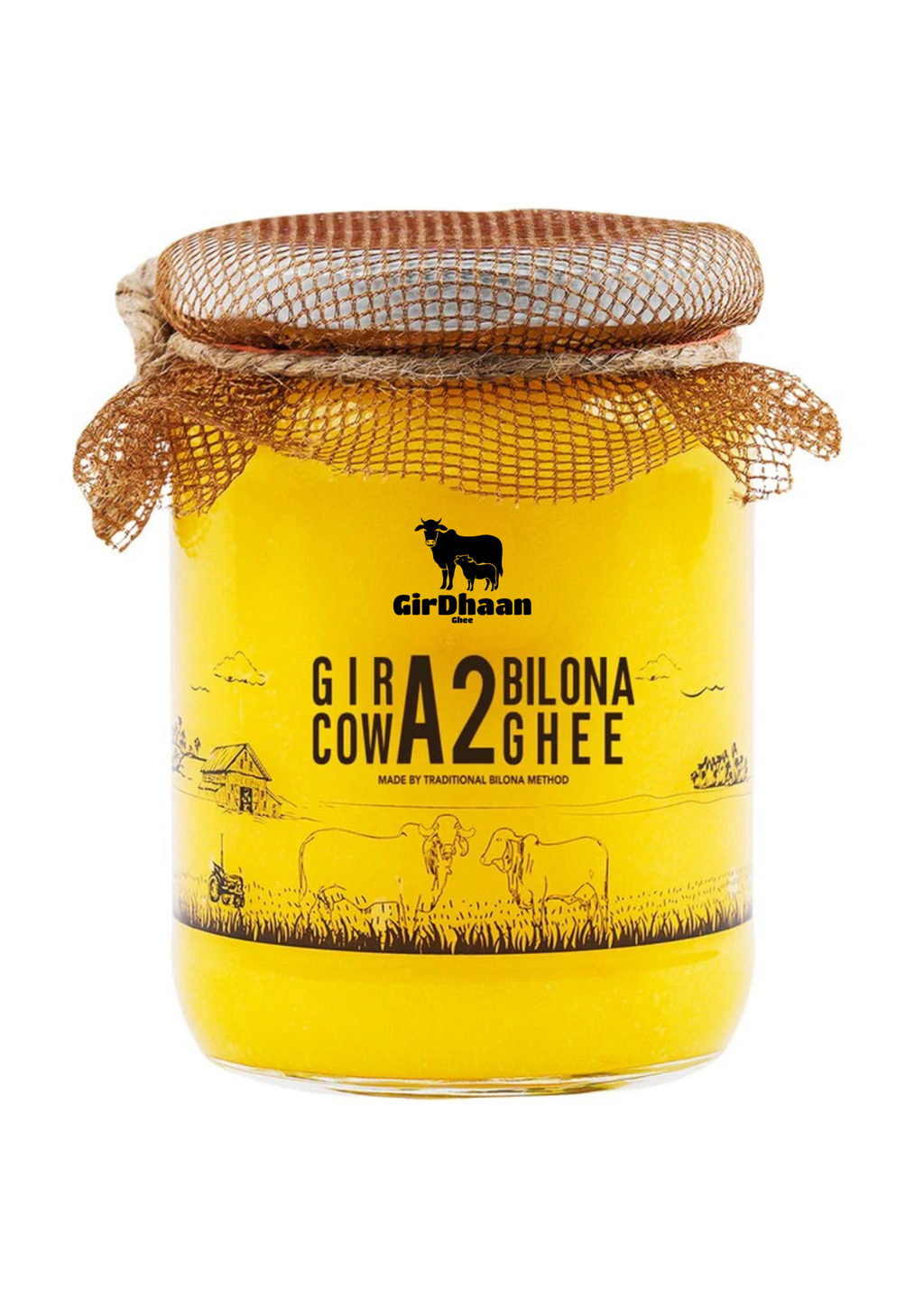 Gir Cow A2 Ghee - Made From Curd